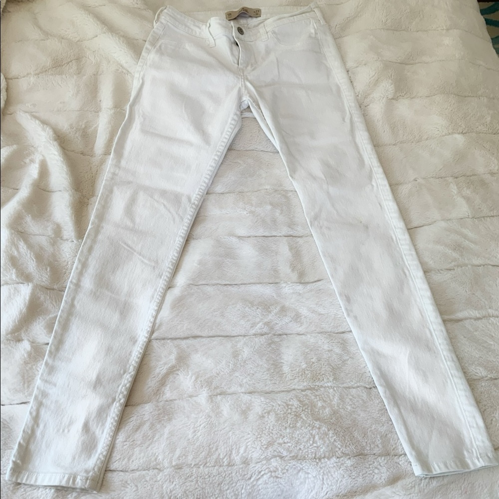 Super skinny white jeans